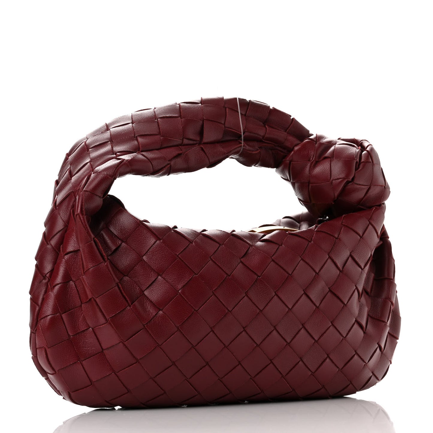 Nappa Intrecciato Mini Jodie Burgundy