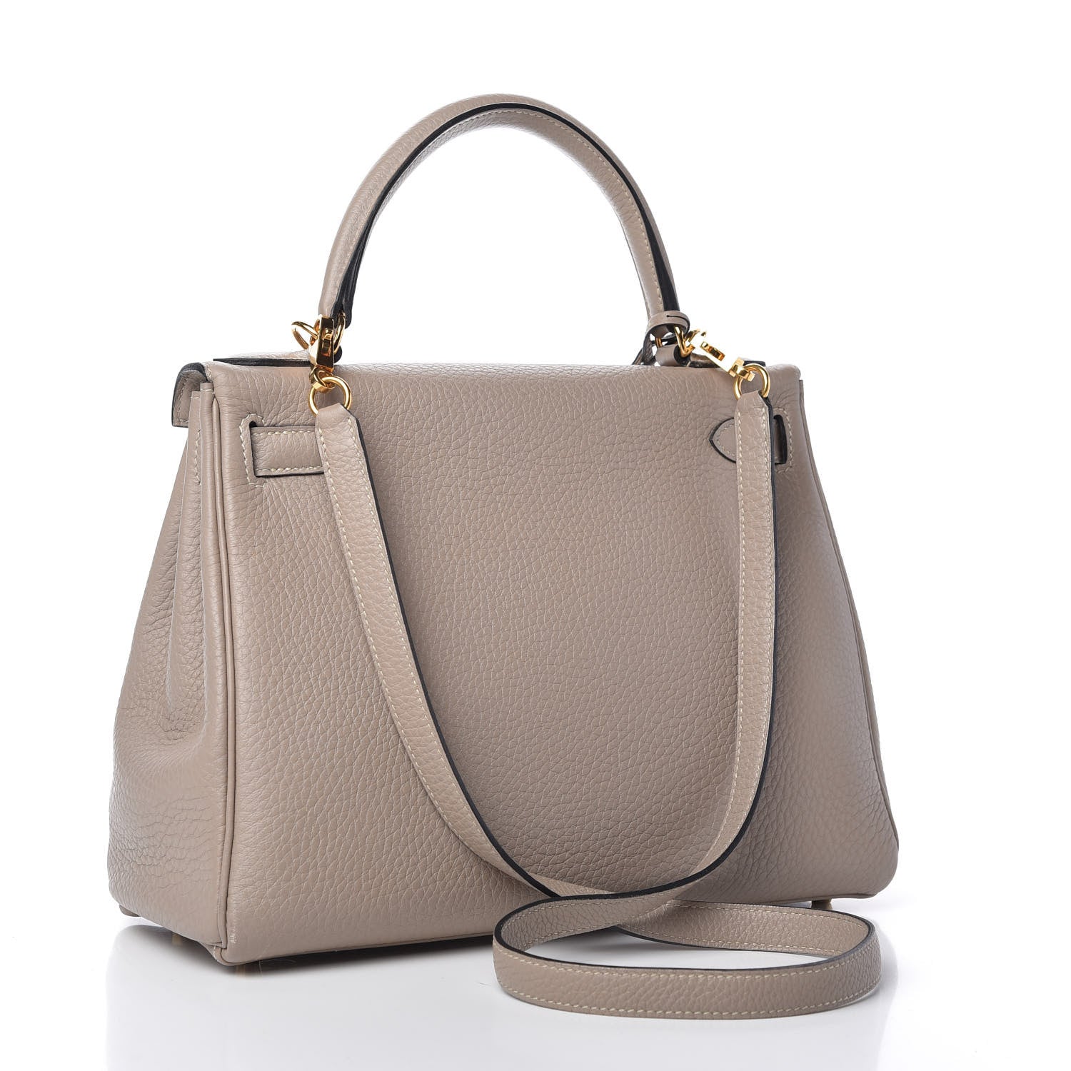 Hermes Togo Kelly Retourne 28 Gris Tourterelle 3 of 14