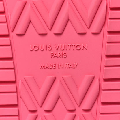 Louis Vuitton Calfskin Monogram Embossed Bom Dia Flat Mule Sandals 39 Pink 7 of 8