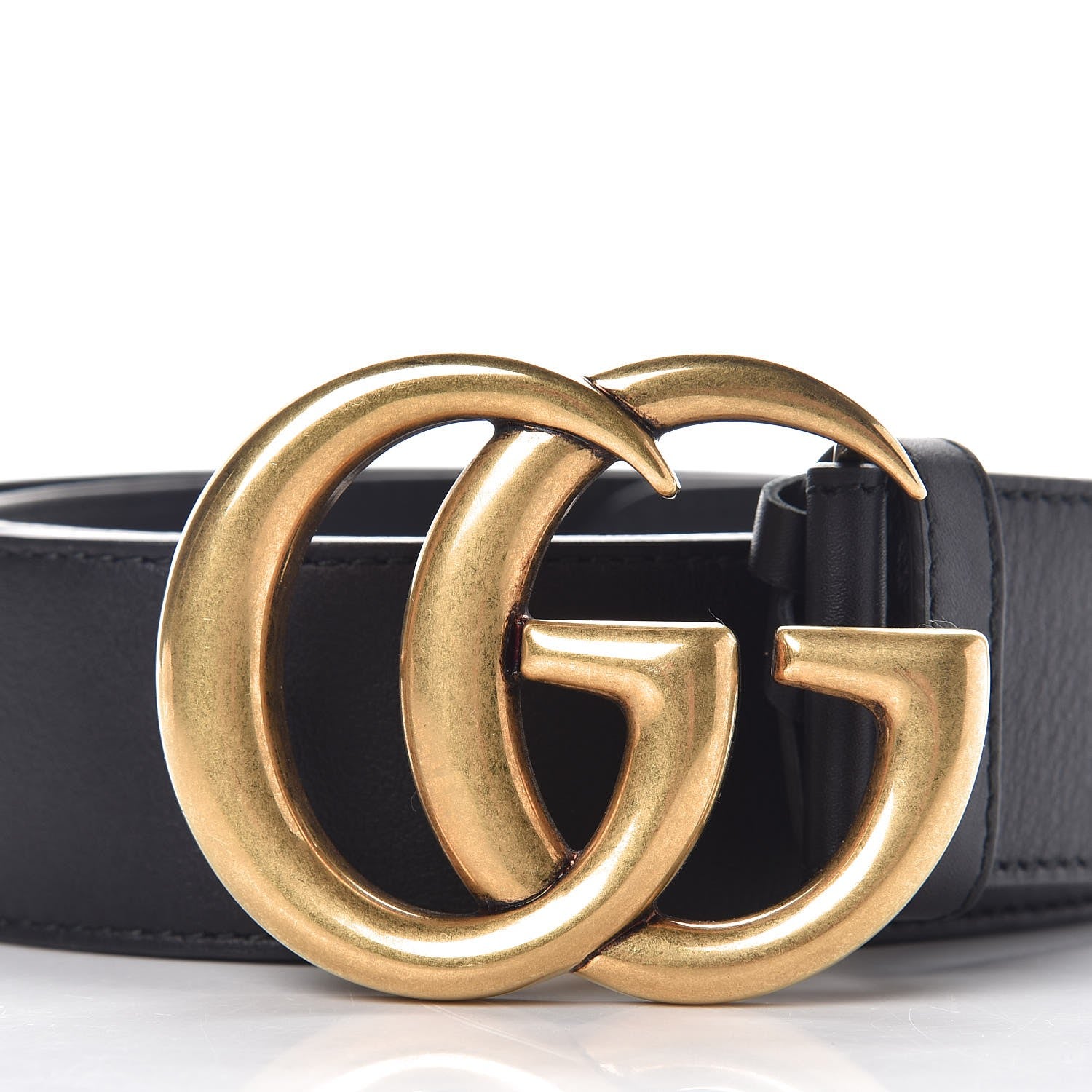 Gucci Calfskin Double G 40mm Belt 90 36 Black 3 of 8