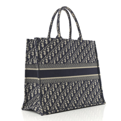 Christian Dior Oblique Large Book Tote Blue Multicolor 3 of 13