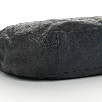 Chanel Caviar Quilted Simply CC Hobo Dark Blue 9 of 16