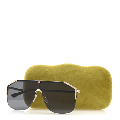Gucci Metal Rimless Square Sunglasses GG0291S Black Gold 8 of 8