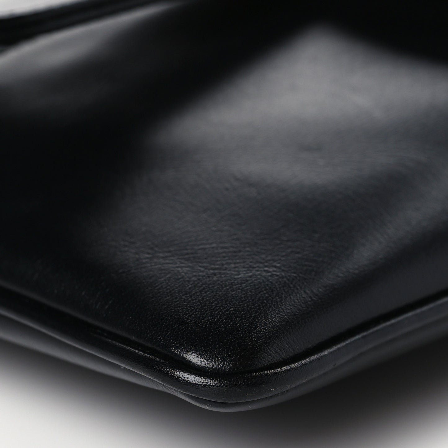 Smooth Calfskin Medium Diordouble Chain Bag Black