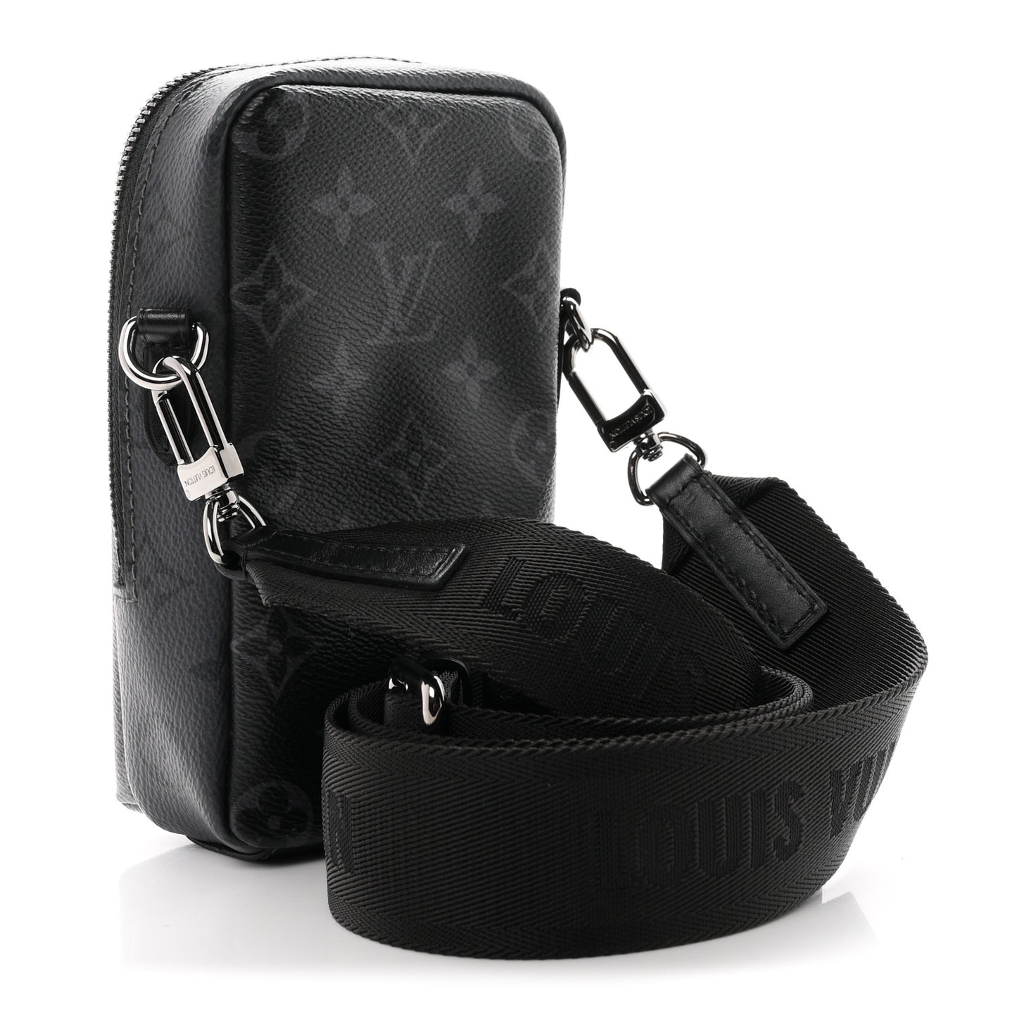 Monogram Eclipse Reverse Double Phone Pouch NM