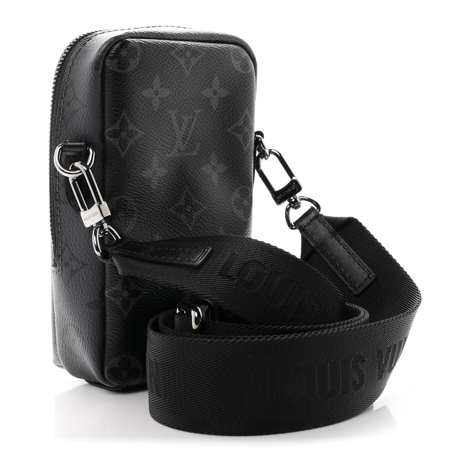 Louis Vuitton Monogram Eclipse Reverse Double Phone Pouch NM 3 of 9
