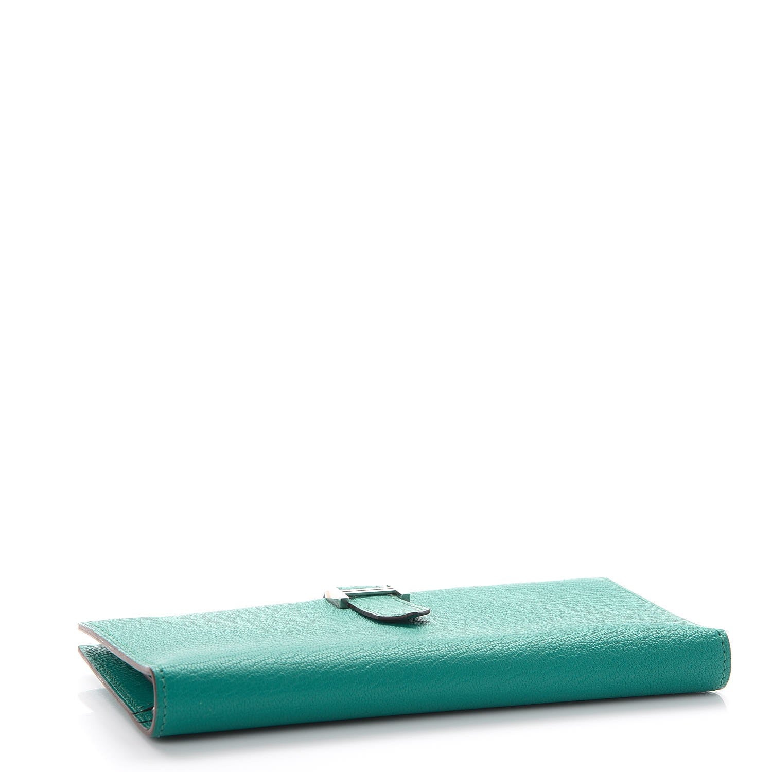 Hermes Chevre Mysore Bearn Wallet Bleu Paon 4 of 8