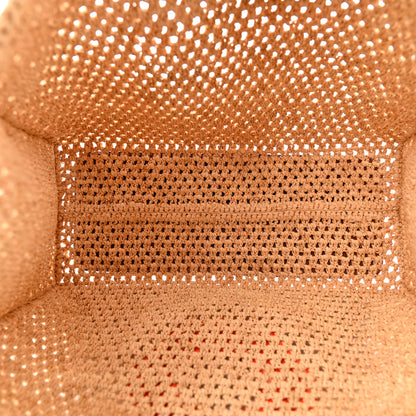 Louis Vuitton Raffia Calfskin Saint Tropez OnTheGo MM Natural Orange 6 of 12