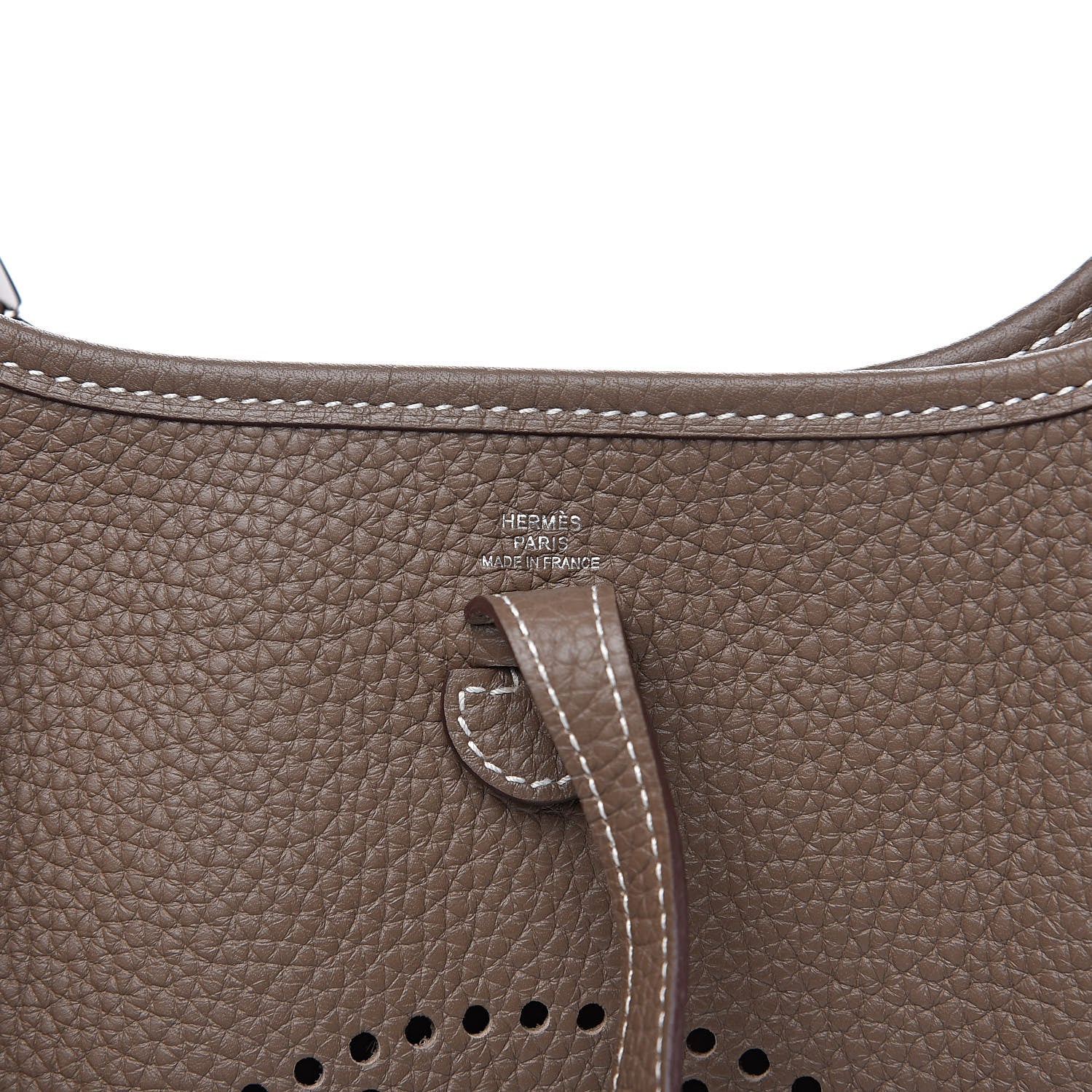 Hermes Taurillon Clemence Amazone Evelyne TPM Etoupe Bleu Indigo 6 of 11