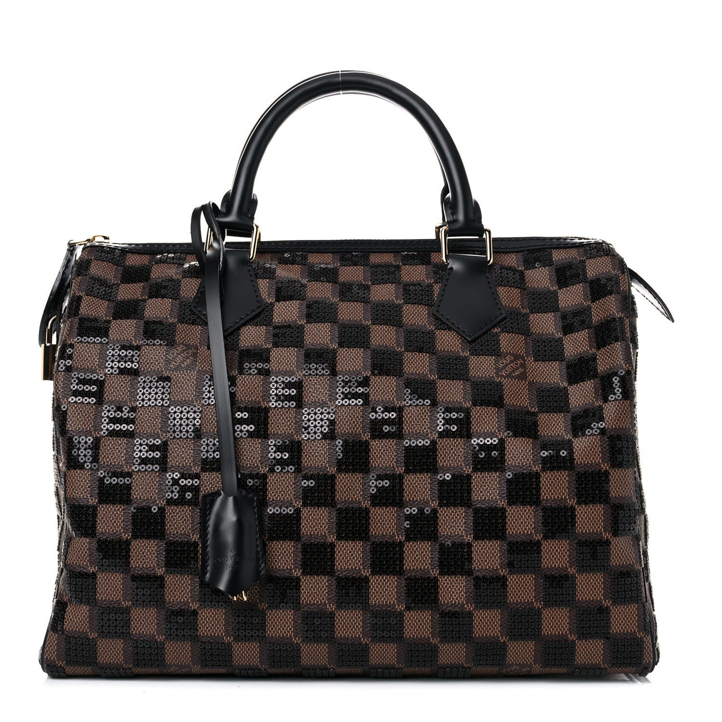 Damier Paillettes Speedy 30 Black