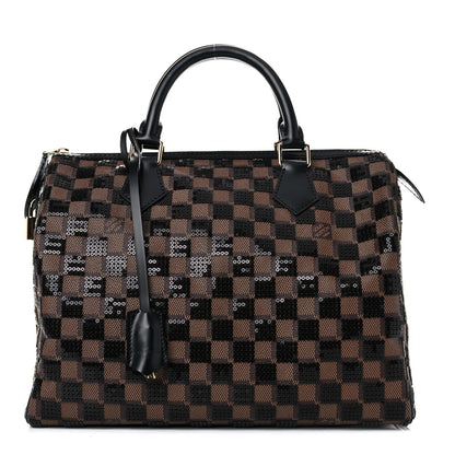 Louis Vuitton Damier Paillettes Speedy 30 Black 1 of 8