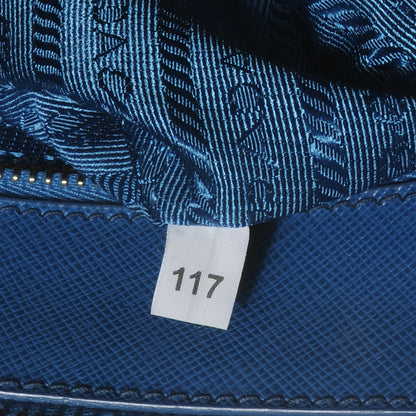 Prada Saffiano Lux Small Tote Cobalto 8 of 8