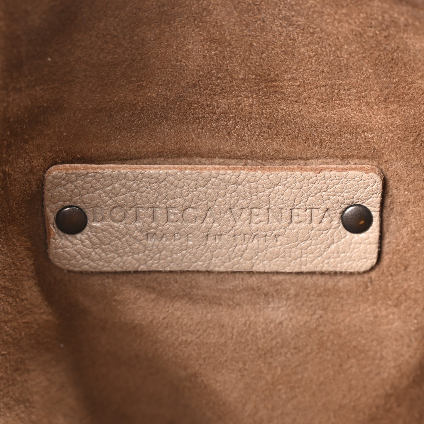 Nappa Intrecciato Stitched Small Shoulder Bag Taupe