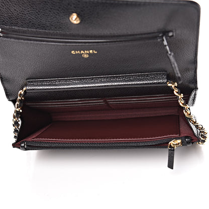 Chanel Caviar Quilted Wallet On Chain WOC Black 7 of 12