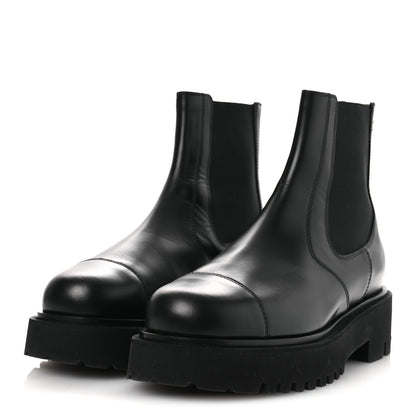 Chanel Calfskin Cap Toe CC Short Boots 41 Black 4 of 11
