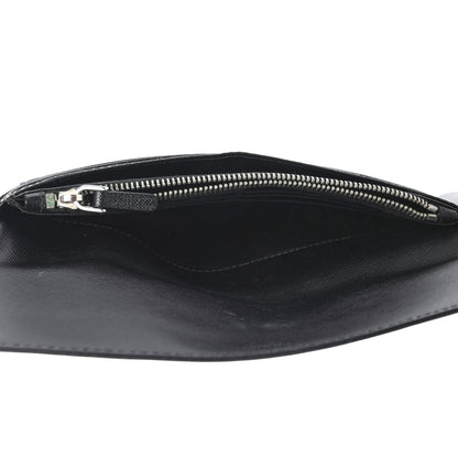 Prada Saffiano Continental Flap Wallet Black 4 of 4