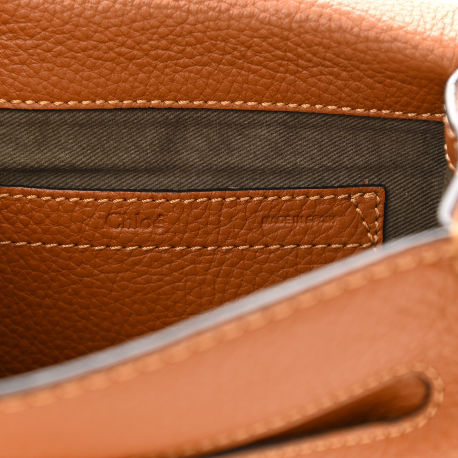 Chloe Calfskin Mini Marcie Round Crossbody Bag Tan 6 of 11