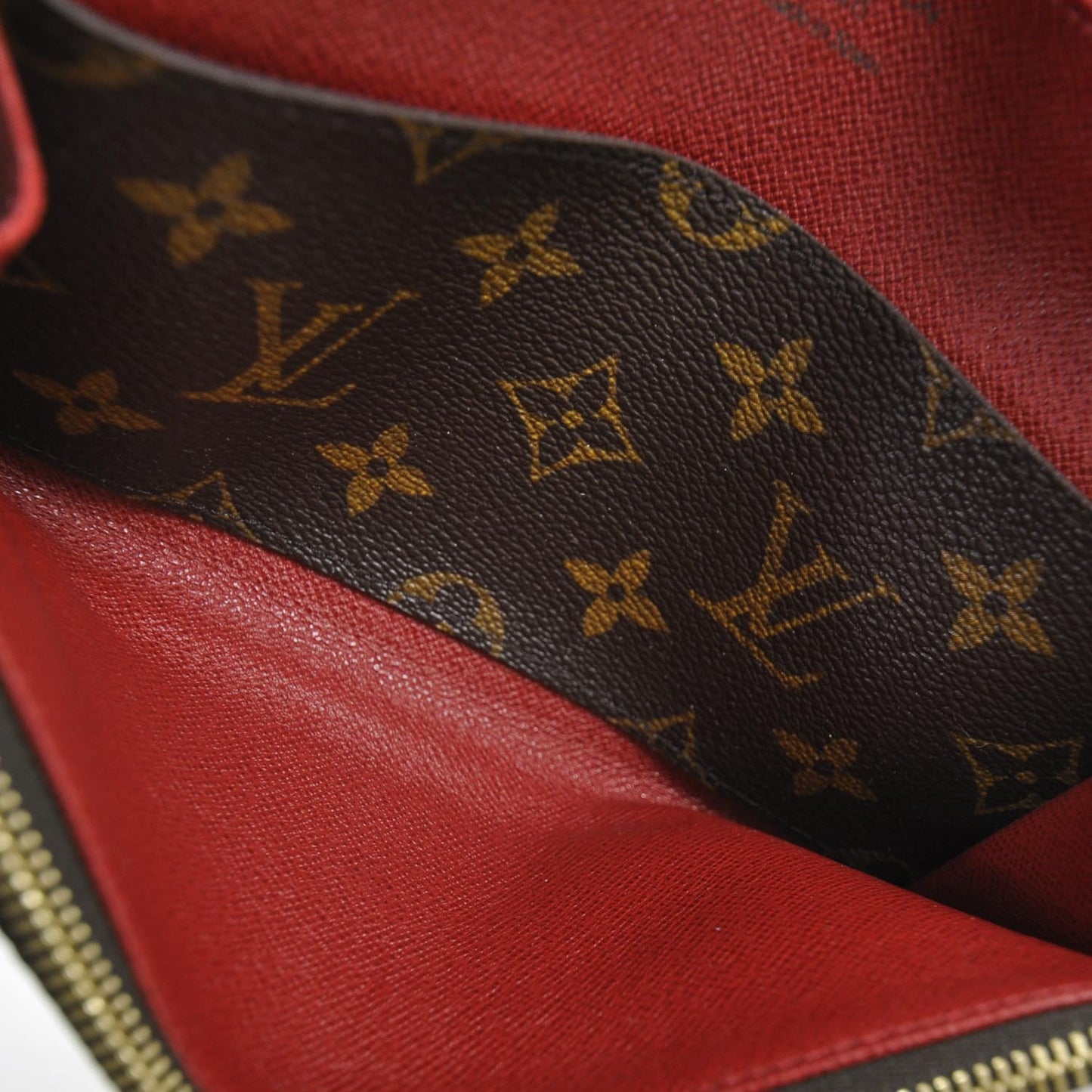 Monogram Emilie Wallet Red