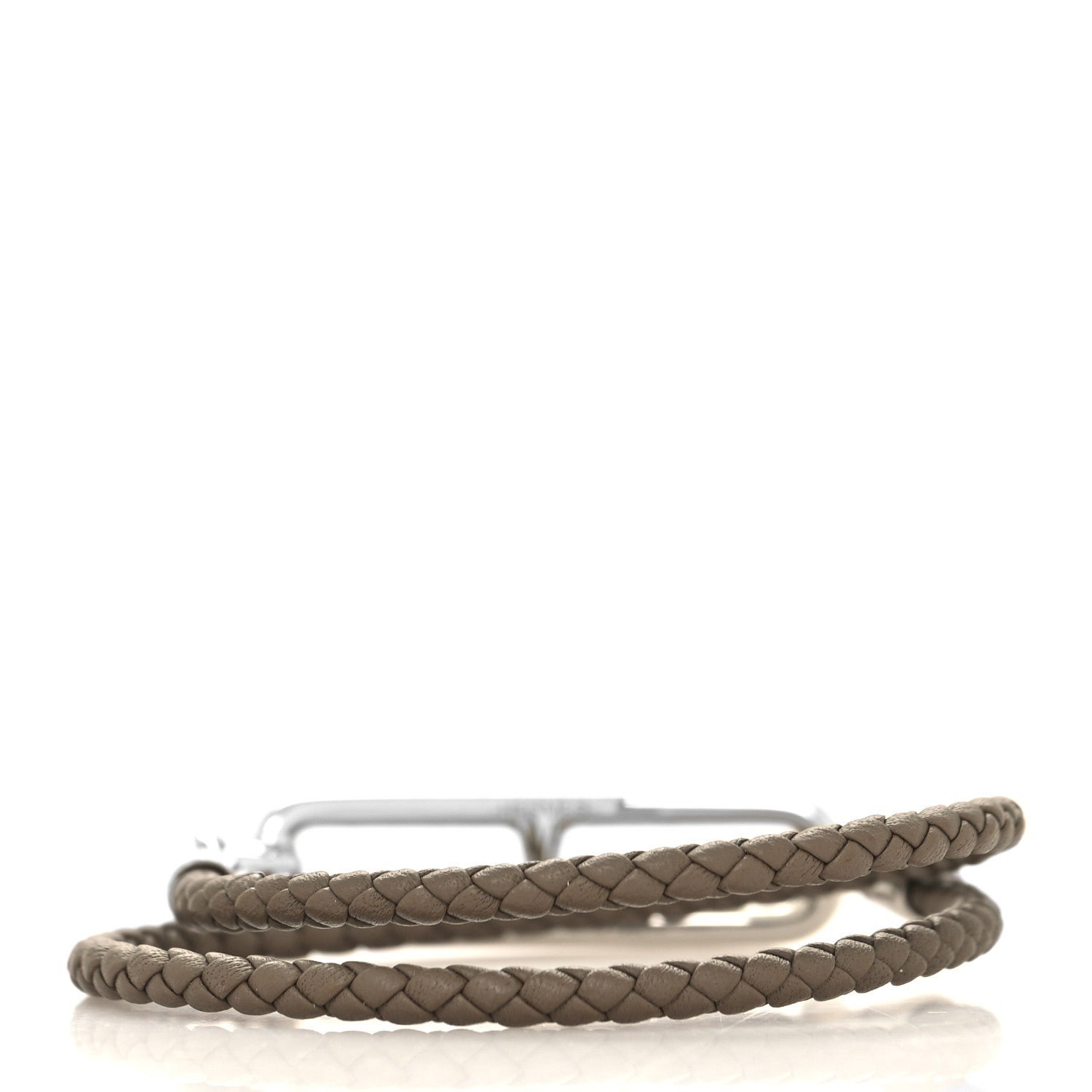 Hermes Swift Roulis Double Tour Bracelet T2 Etoupe 3 of 4