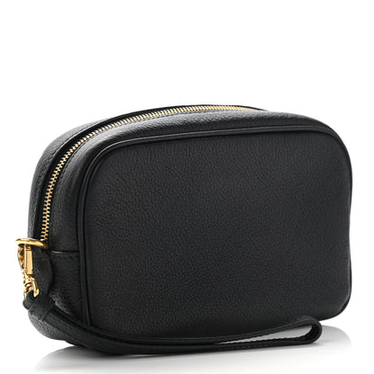 Prada Vitello Daino Wristlet Black 3 of 9