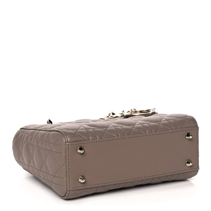 Christian Dior Lambskin Cannage Small My ABCDior Lady Dior Warm Taupe 4 of 11