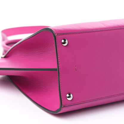 Fendi Vitello Dolce Shiny Nappa Petite 3Jours Tote Magenta Carbone 8 of 18