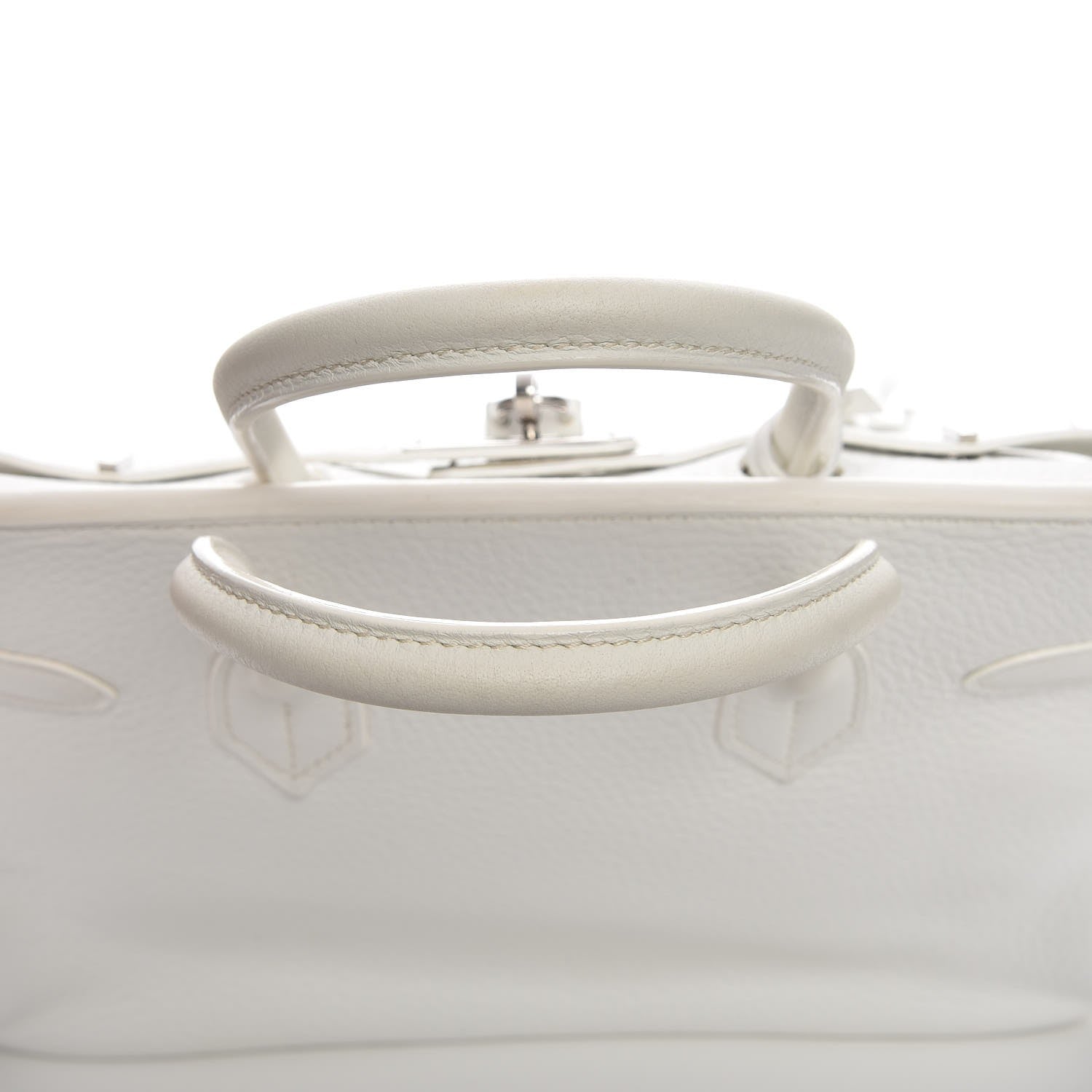 Hermes Taurillon Clemence Birkin 30 White 27 of 30