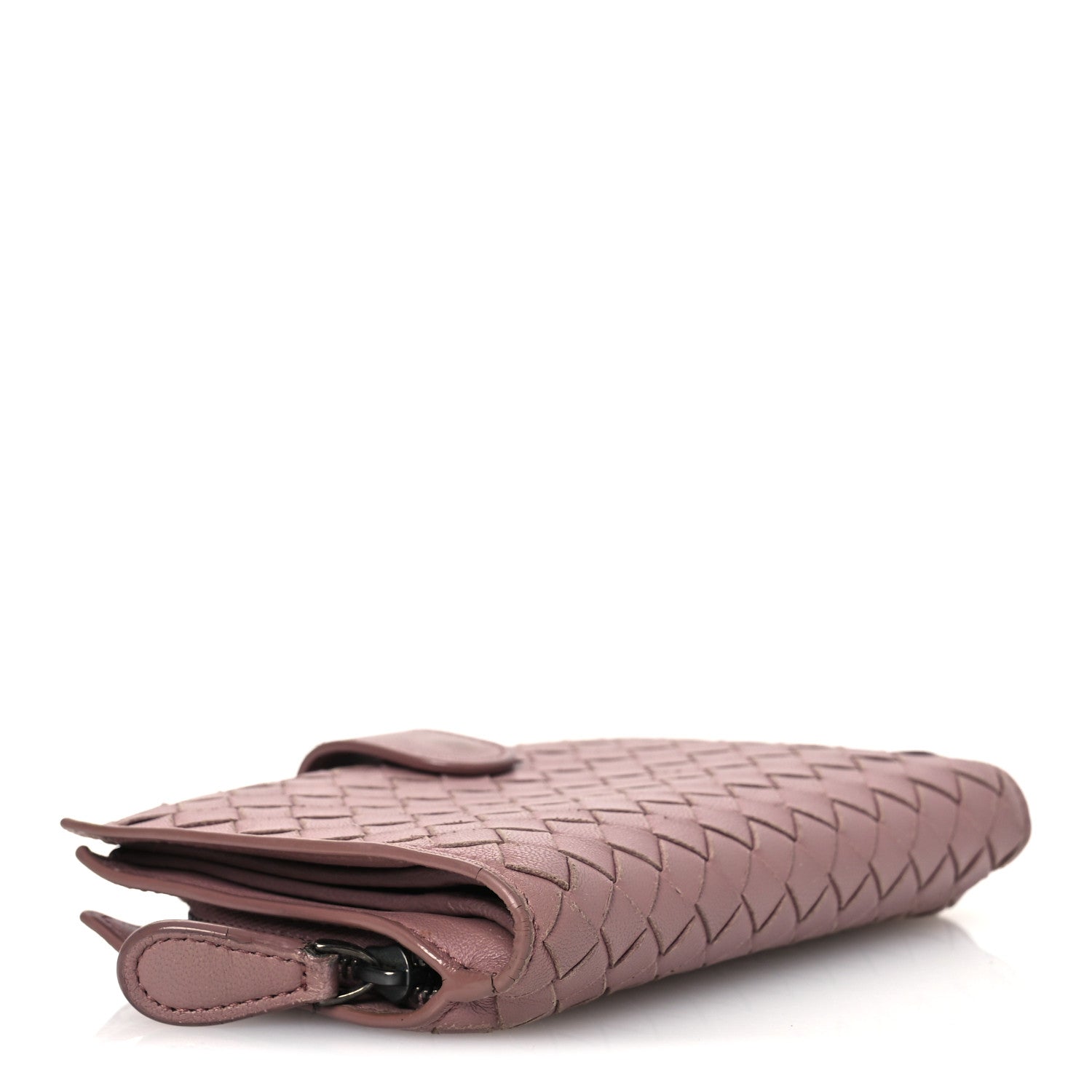 Bottega Veneta Nappa Intrecciato French Flap Wallet Mallow 4 of 12