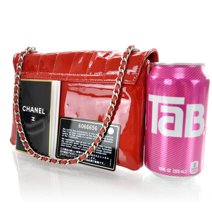 Chanel Patent Computer Keys Flap Red 2 of 8