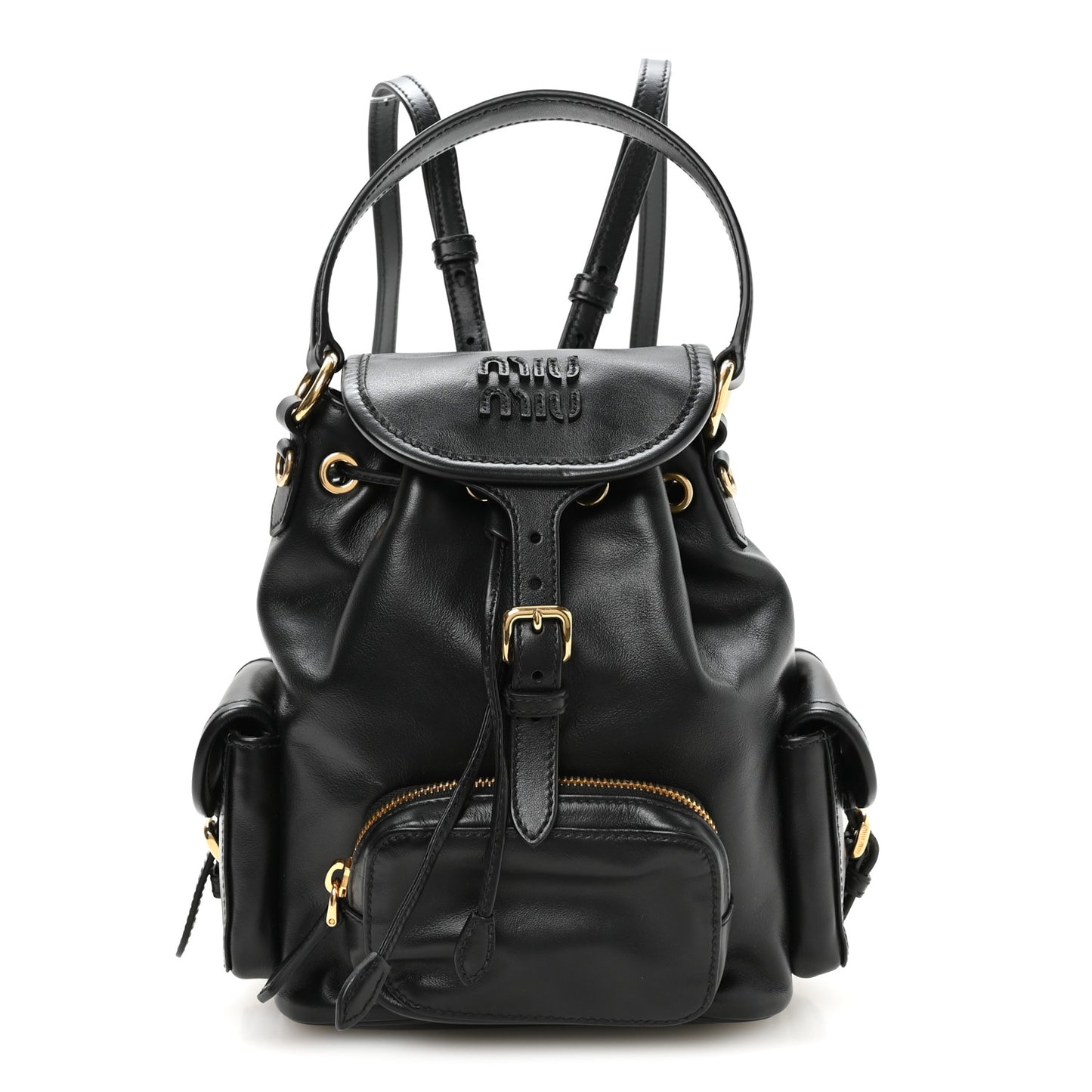 Soft Calfskin Medium Backpack Black