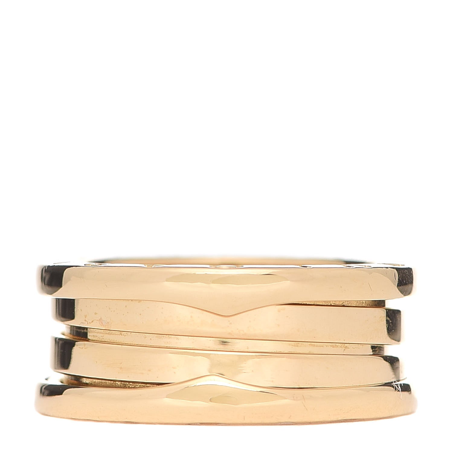 Bulgari 18K Yellow Gold B.Zero1 Three-Band Ring 53 6.5 1 of 5