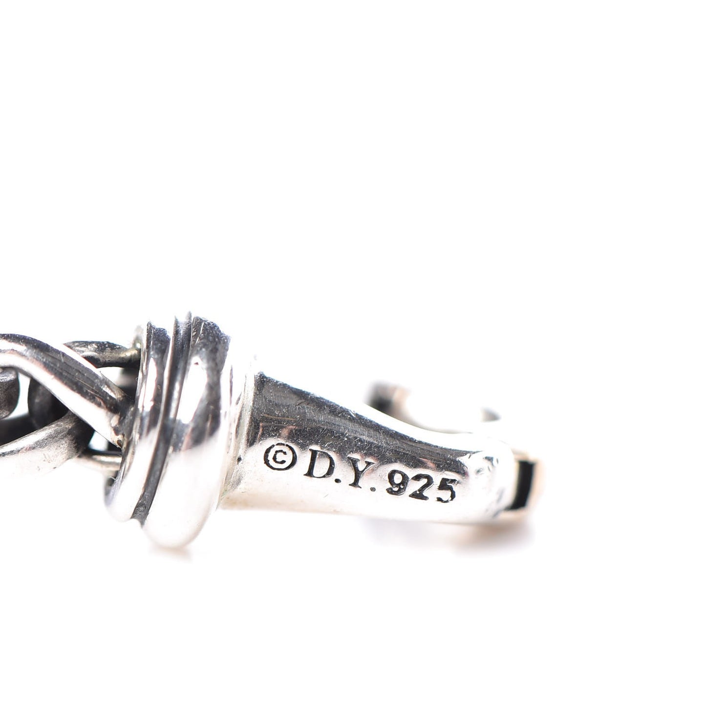 Sterling Silver Diamond Wheat Chain Necklace