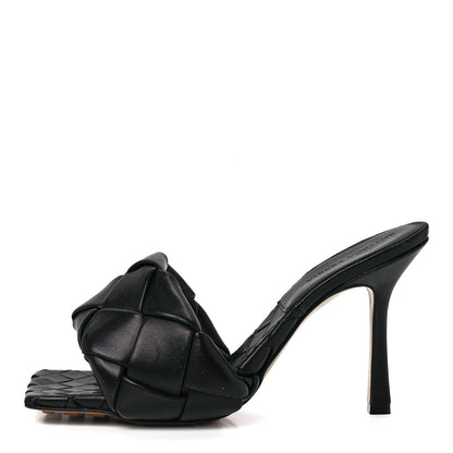 Bottega Veneta Nappa Maxi Intrecciato Lido Mule Sandals 39 Black 1 of 7