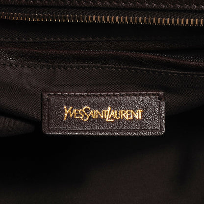 Saint Laurent Sheepskin Medium Cabas ChYc Brown 5 of 7
