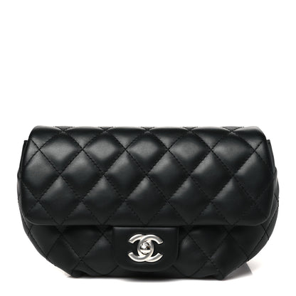Chanel Calfskin Quilted CC Uniform Flap Belt Bag Black 1 of 11
