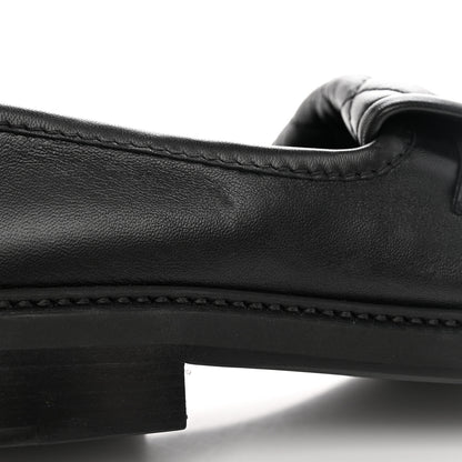 Chanel Lambskin Quilted CC Turnlock Loafers 36.5 Black 12 of 15