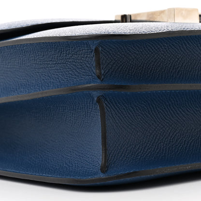 Hermes Epsom Enamel Constance 24 Deep Blue 10 of 14