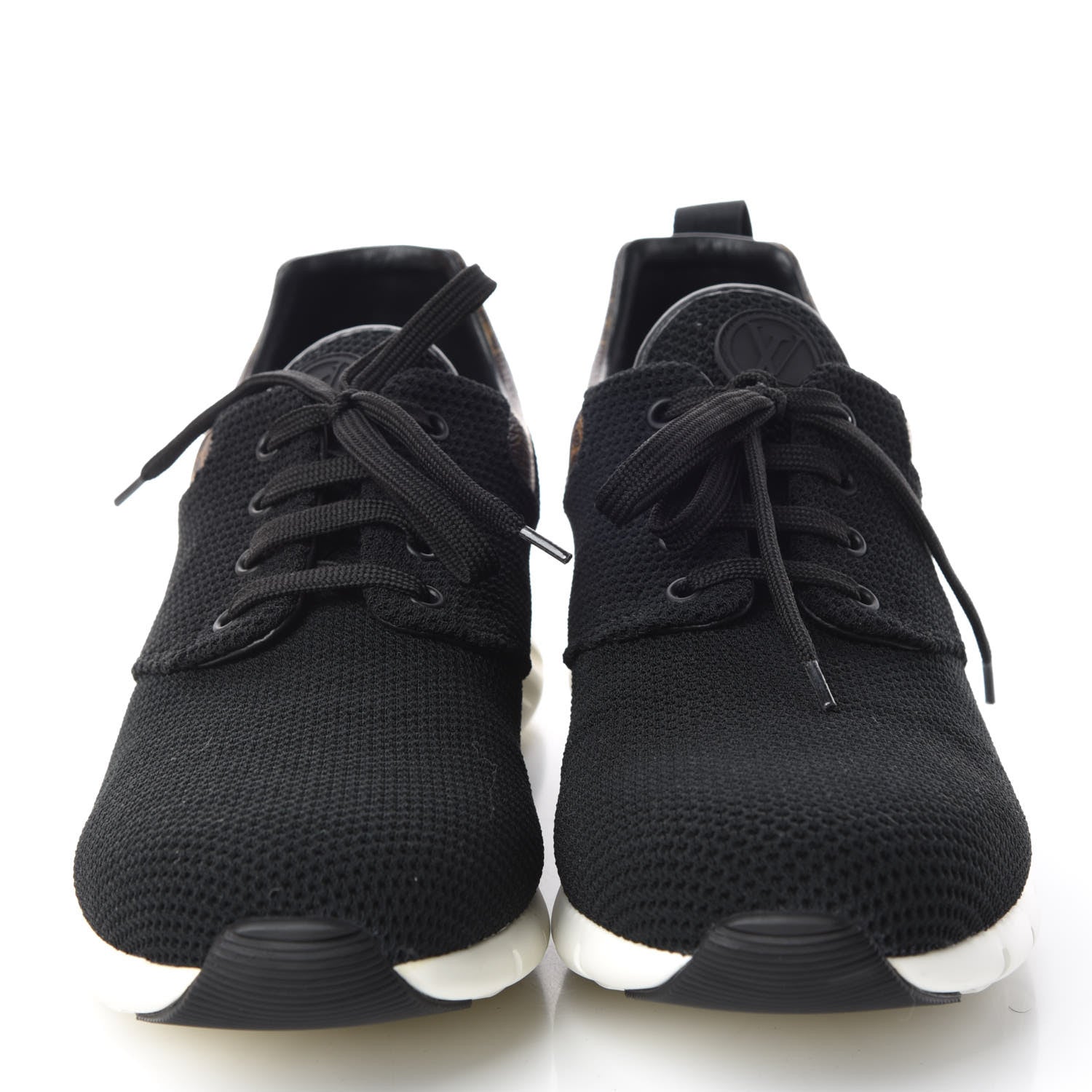Louis Vuitton Mesh Monogram Fastlane Low Sneakers 11 Black 2 of 8