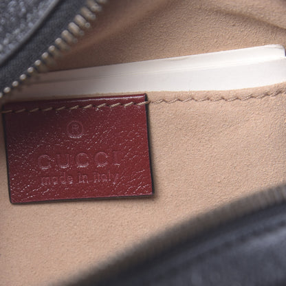 Gucci Azalea Calfskin Matelasse Diagonal Torchon GG Marmont Belt Bag 95 38 Black Romantic Cerise 6 of 10