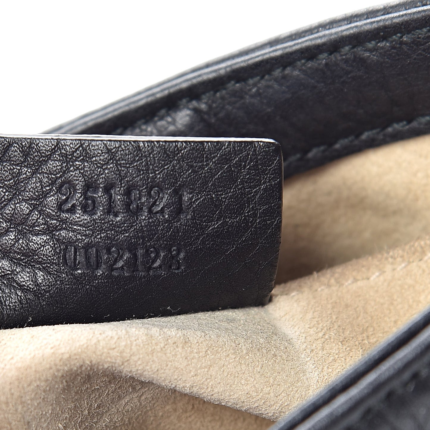 Pebbled Calfskin Small 1973 Chain Shoulder Bag Black