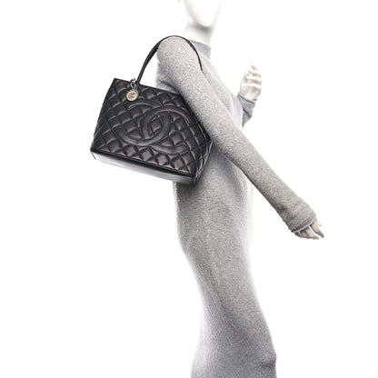 Chanel Caviar Quilted Medallion Tote Black 2 of 10