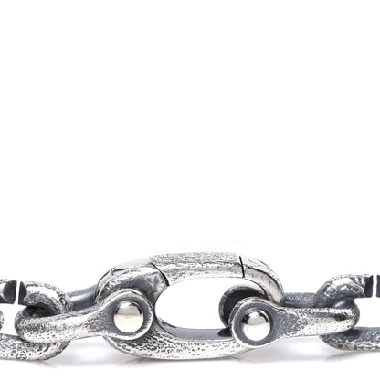 David Yurman Darkened Sterling Silver 6mm Men's Shipwreck Link Chain Bracelet 4 of 5