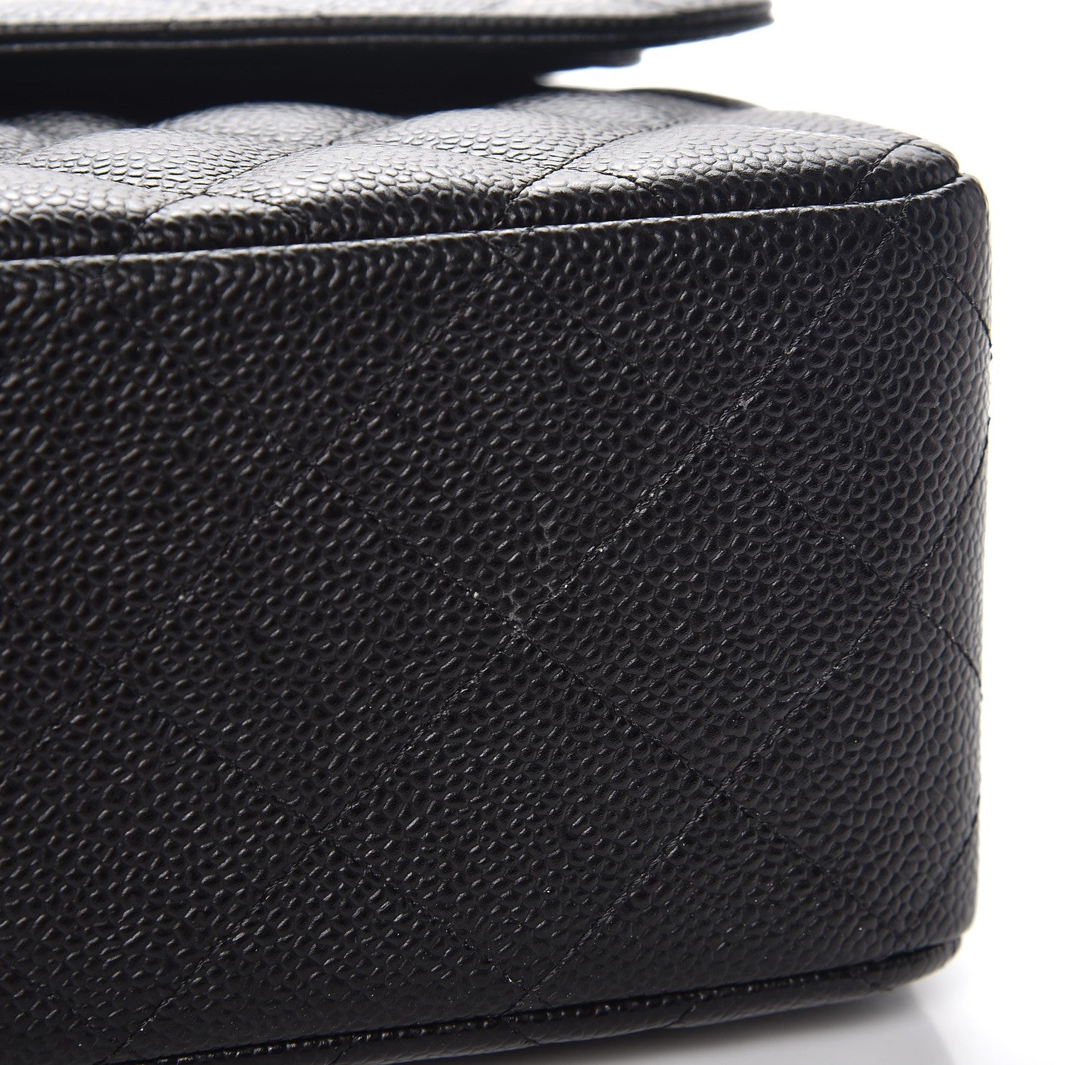 Chanel Caviar Quilted Jumbo Double Flap Black 9 of 10