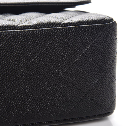 Chanel Caviar Quilted Jumbo Double Flap Black 9 of 10