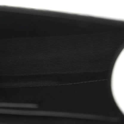 Saint Laurent Grain De Poudre Textured Mixed Matelasse Triquilt Medium Monogram Monochrome Satchel Black 5 of 11