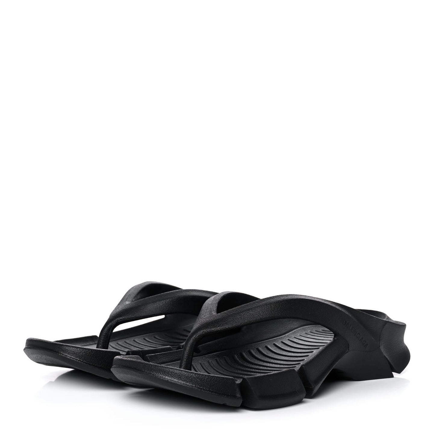 Rubber Womens Mold Thong Sandals 37 Black