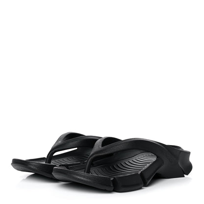Balenciaga Rubber Womens Mold Thong Sandals 37 Black 3 of 8