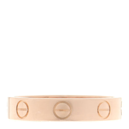 Cartier 18K Pink Gold 3.5mm LOVE Wedding Band Ring 50 5.25 1 of 5