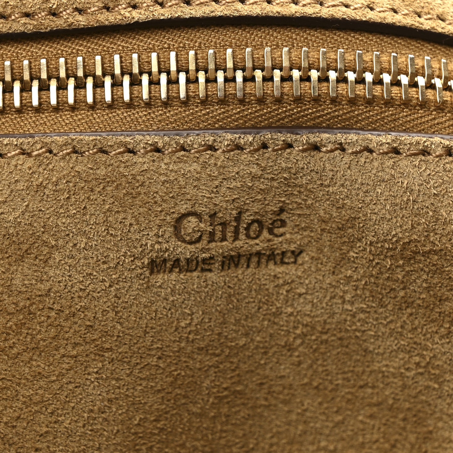 Suede Calfskin Small Marcie Hobo Bag Gold Khaki