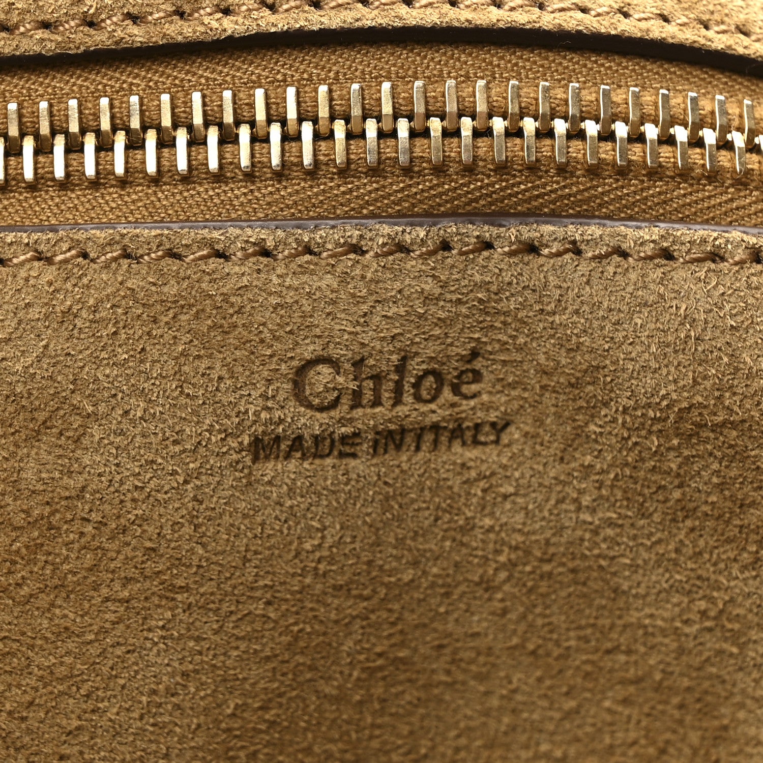 Chloe Suede Calfskin Small Marcie Hobo Bag Gold Khaki 6 of 9